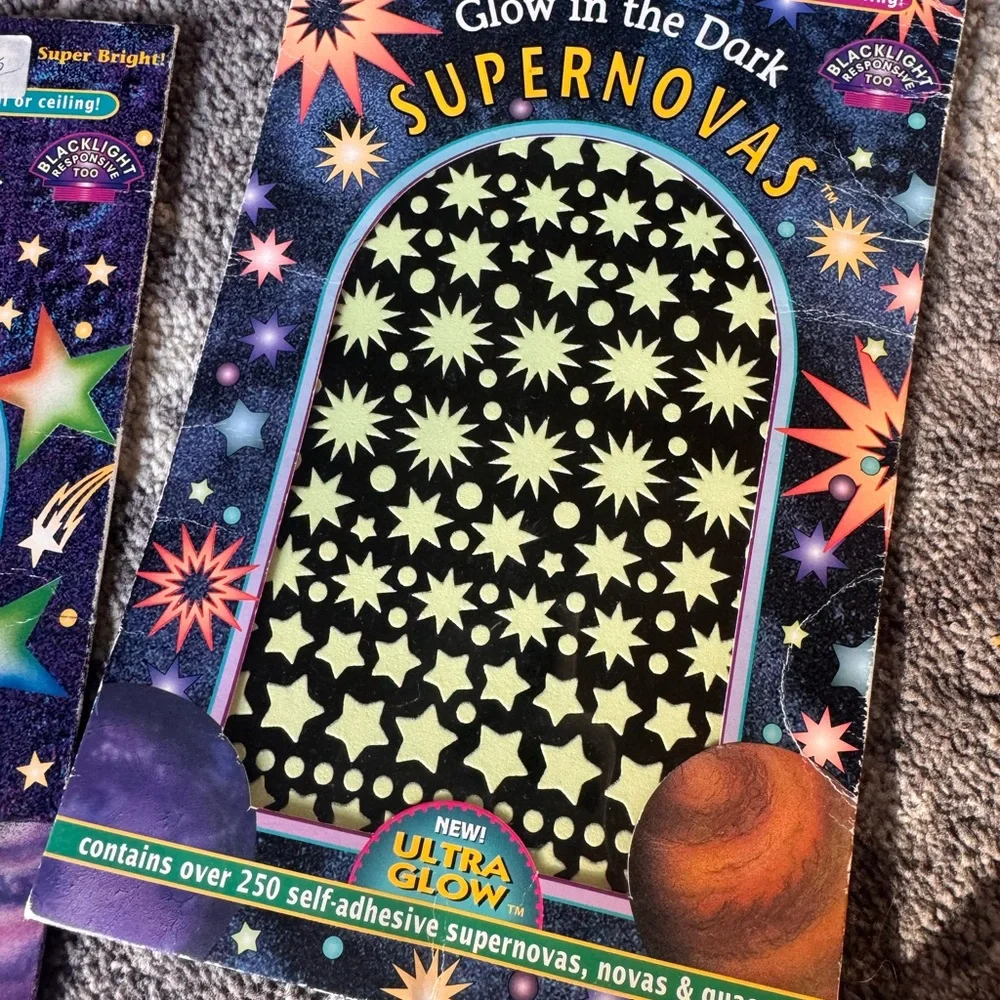 Cosmos and Supernovas Glow in the Dark Stickers